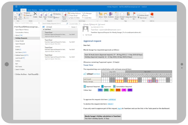 screenshot of Access TeamSeer